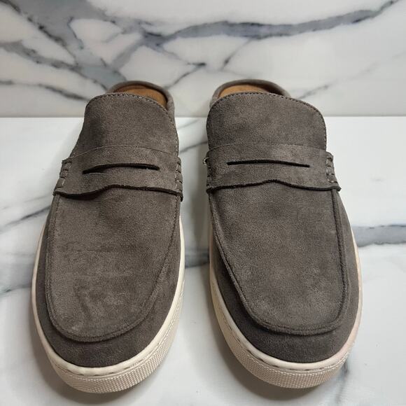 Eurosoft Women's Neutral Faux Suede Comfort Slides Mulan Mules Sz 11 EUC - Picture 2 of 6